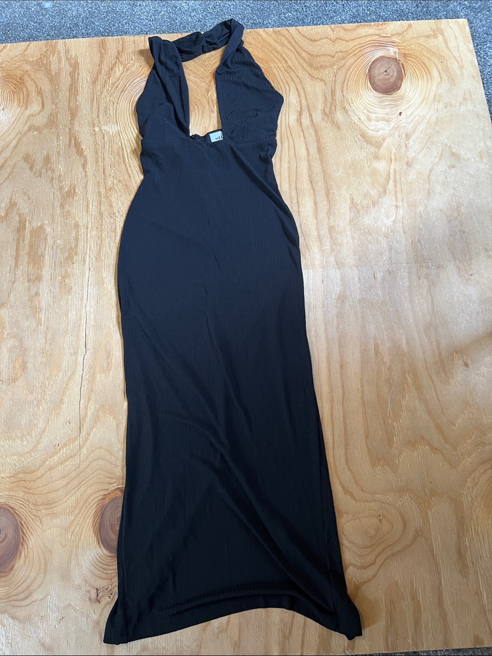 Hello Molly Halter Ribbed Maxi Dress - Women Sz 4